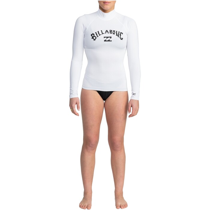 2024 Billabong Mujer Chaleco De Licra De Manga Larga Tropic Surf EBJWR03020 - White